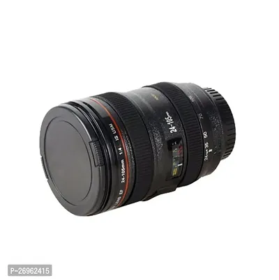 Black Coated  Stainless Steel Camera Lens Mug - Large-thumb5