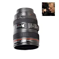 Black Coated  Stainless Steel Camera Lens Mug - Large-thumb2