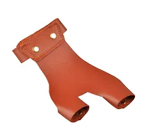Archery Finger Guard 2 Finger Glove Protector - Brown-thumb1