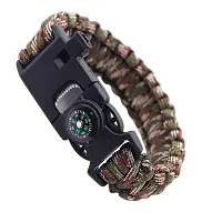 Survival Bracelet Flint Fire Starter Gear With Compass-thumb2