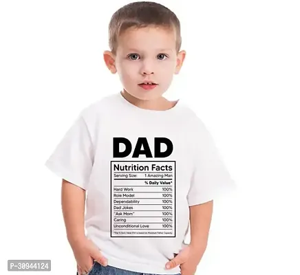 Stylish White Polyester Printed Tees For Boys