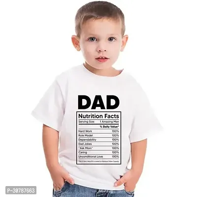 Stylish White Polyester Printed Tees For Boys-thumb0