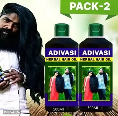 Adivasi nilambari Best Hair oil Long And Sine Hair ( Pack of 2 ) 500ml Hair Oil