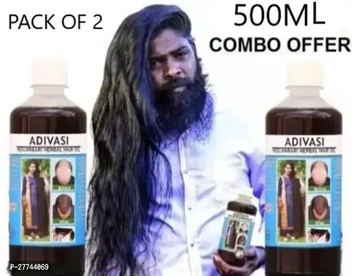 Adivasi hand made hair oil 500ml pack of 2 Hair Oil-thumb0