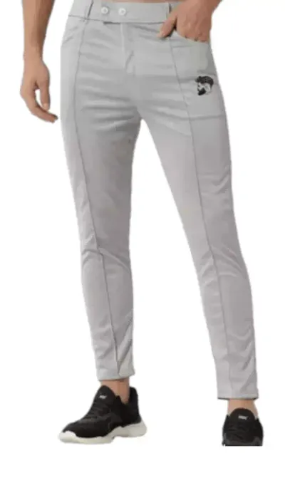 Classic Silk Solid Track Pants for Men