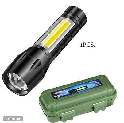 Mini Torch Light  Rechargeable  Flashlight Zoomable 3 Modes-thumb0