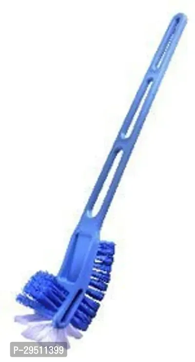 Durable Long Handle Plastic Bristles Toilet Cleaning Bathroom Brush-thumb0