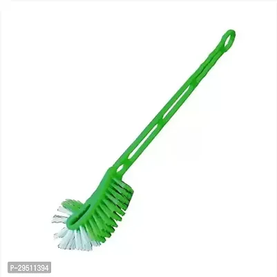 Durable Long Handle Plastic Bristles Toilet Cleaning Bathroom Brush-thumb0