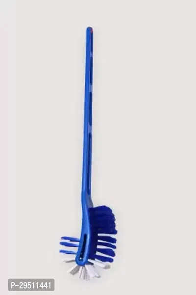 Durable Long Handle Plastic Bristles Toilet Cleaning Bathroom Brush-thumb0