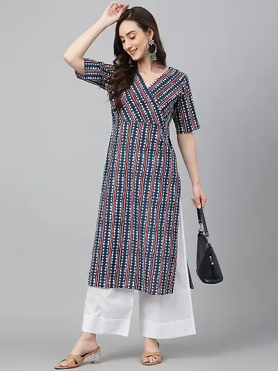 Women Viscose Rayon Straight Kurta