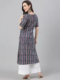 Elegant Multicolored Rayon Ethnic Motif Straight Kurta for Women-thumb3