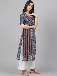 Elegant Multicolored Rayon Ethnic Motif Straight Kurta for Women-thumb1