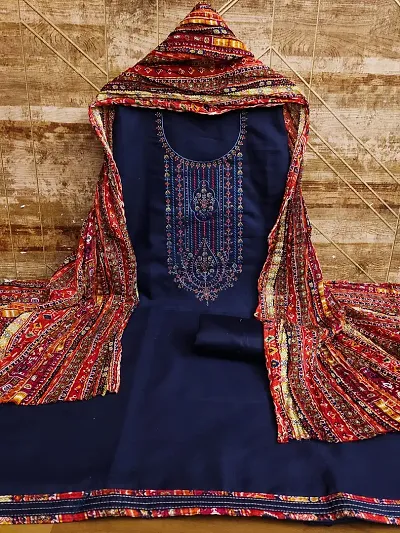 Hot Selling Cotton Slub Unstitched Dress Material