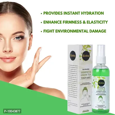 Eotiq Jasmine  Green Tea Toner Mist, Oil-Controlling Toner, Refreshing and Moisturizing Face Toner (100Ml)-thumb4