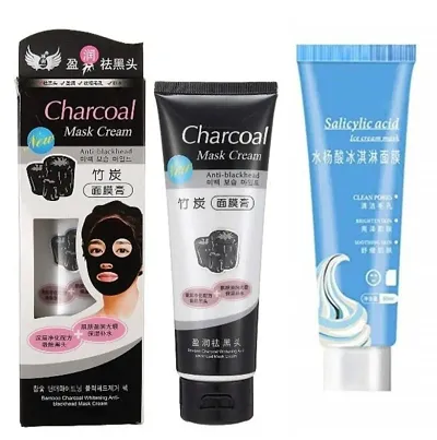 Basic Skin Care And Makeup Products Combo With Ice-cream Mask