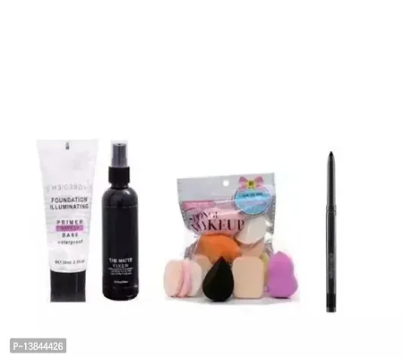 Primer, fixer, kajal stick and sponge family Pouch