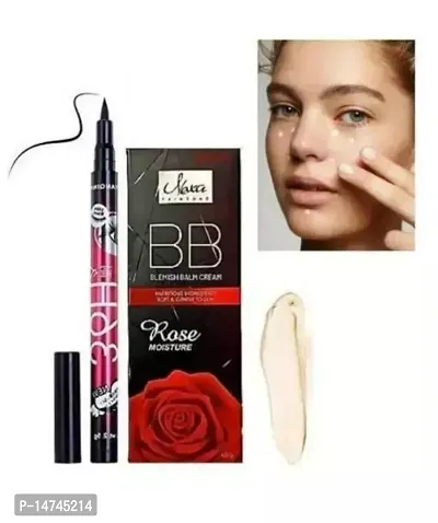 36h Eyeliner and rose bb cream