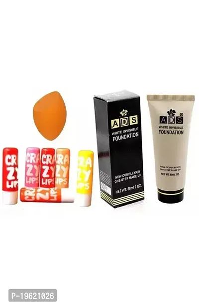 Ads foundation, blander and 6 pcs of crazy lip balm-thumb0