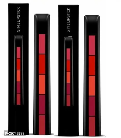 5in1 Long Lasting Matte Lipsticks ( Pack of 2)-thumb0