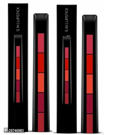 5in1 Long Lasting Matte Lipsticks ( Pack of 2)-thumb0