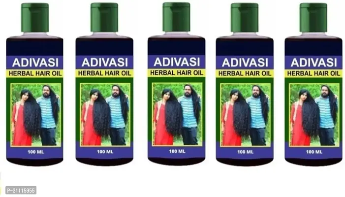 Adivasi Herbal Hair Oil-100ml (Pack of 5)-thumb0