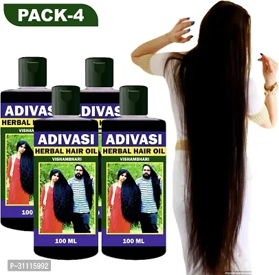 Adivasi Herbal Hair Oil-100ml (Pack of 4)-thumb0