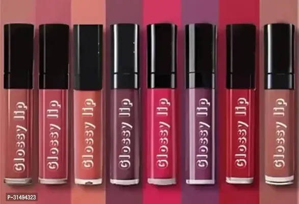 Matte Mini Liquid Lipsticks ( Pack of 8) Multicolored-thumb0