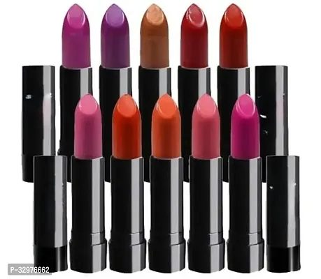 Matte Lipstick with 10 Different Color (Pack Of 10)-thumb0