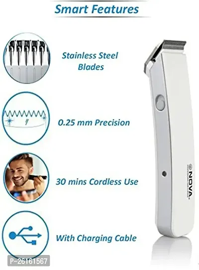 Trimmer NS-216 Rechargeable Cordless Men Trimmer Shaver Machine for Beard  Hair Styling with 3 Extra Clips, Hair Clipper for Men  Boys, Multi-color, Pack of 1-thumb0