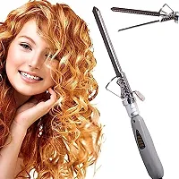 Professionals VG Hair Curler 228 For Women With Temperature Control Settings (Grey) (22 mm)-thumb2