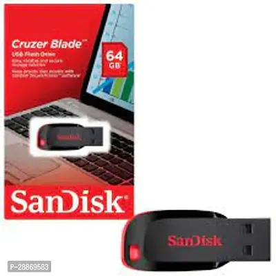 SanDisk Cruzer Blade SDCZ50-016G-135 16 GB USB 2.0 Pen Drive (Red)-thumb0