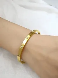 gold stylish Steel Bracelet-thumb1