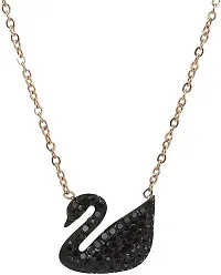 Swan Pendant Necklace Gold-plated Alloy Pendant-thumb1