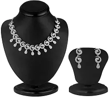 Alloy Rhodium Silver Combo Jewel Set-thumb2