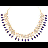 Crystals AD Diamond Jewellery Necklace Set for Women-thumb2