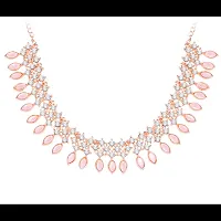 Crystals AD Diamond Jewellery Necklace Set for Women-thumb2