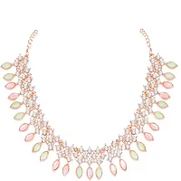 Crystals AD Diamond Jewellery Necklace Set for Women-thumb2