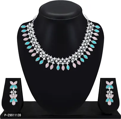 Crystals Alloy Necklace Set for Women-thumb0