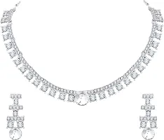 Rose Gold Crystal Diamond Jewelry Set for Women-thumb1