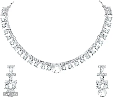 Rose Gold Crystal Diamond Jewelry Set for Women-thumb2