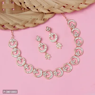 Rose Gold Crystal Diamond Jewelry Set for Women-thumb2