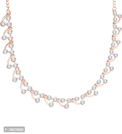 Rose Gold Crystal Diamond Jewelry Set for Women-thumb2