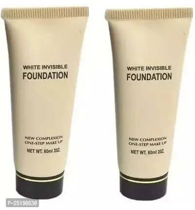 HMG White invisible foundation Matte finish Foundation (light ivory, 60 ml)