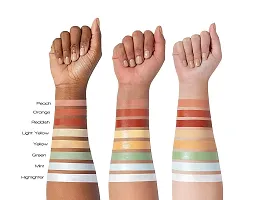 HMG Hd Pro Face Concealer Orange, Green, Yellow, Creamy Beige (4pcs) Concealer Natural (Multicolor, 32g) 8g Each-thumb4