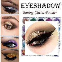 HMG 24 Color Eyeshadow Glitter with 1 Eye Glitter Glue-thumb2