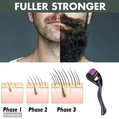 HMG Darma Roller 0.5mm Derma Roller Beard Activator  Hair Regrowth Micro Neeling System-thumb5