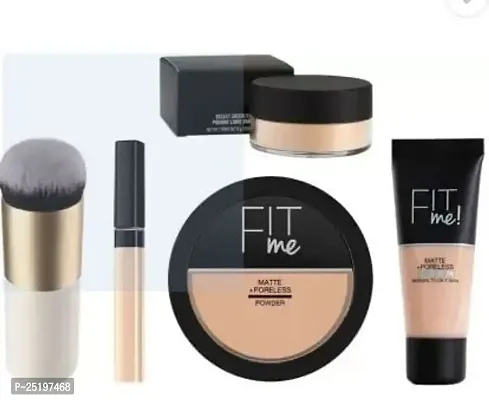 PANKAJ ENTERPRISES KIT FIT ME MATTE+PORELESS LIQUID TUBE FOUNDATION. FIT ME PRESSED POWDER COMPACT PROFESSIONAL LIQUID CONCEALER. FACE MAKEUP, LIGHT-MOYEN, MAKEUP COSMETIC FACE POWDER,-thumb0