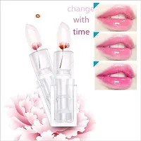 HMG Jelly Flower Color Changing Lipstick Temperature Change Moisturizer flower Magic Lip Gloss-thumb4