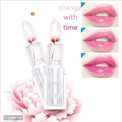 HMG Jelly Flower Color Changing Lipstick Temperature Change Moisturizer flower Magic Lip Gloss-thumb5