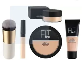 PANKAJ ENTERPRISES KIT FIT ME MATTE+PORELESS LIQUID TUBE FOUNDATION. FIT ME PRESSED POWDER COMPACT PROFESSIONAL LIQUID CONCEALER. FACE MAKEUP, LIGHT-MOYEN, MAKEUP COSMETIC FACE POWDER,-thumb2